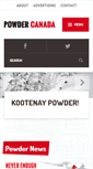 Mobile Screenshot of powdercanada.com